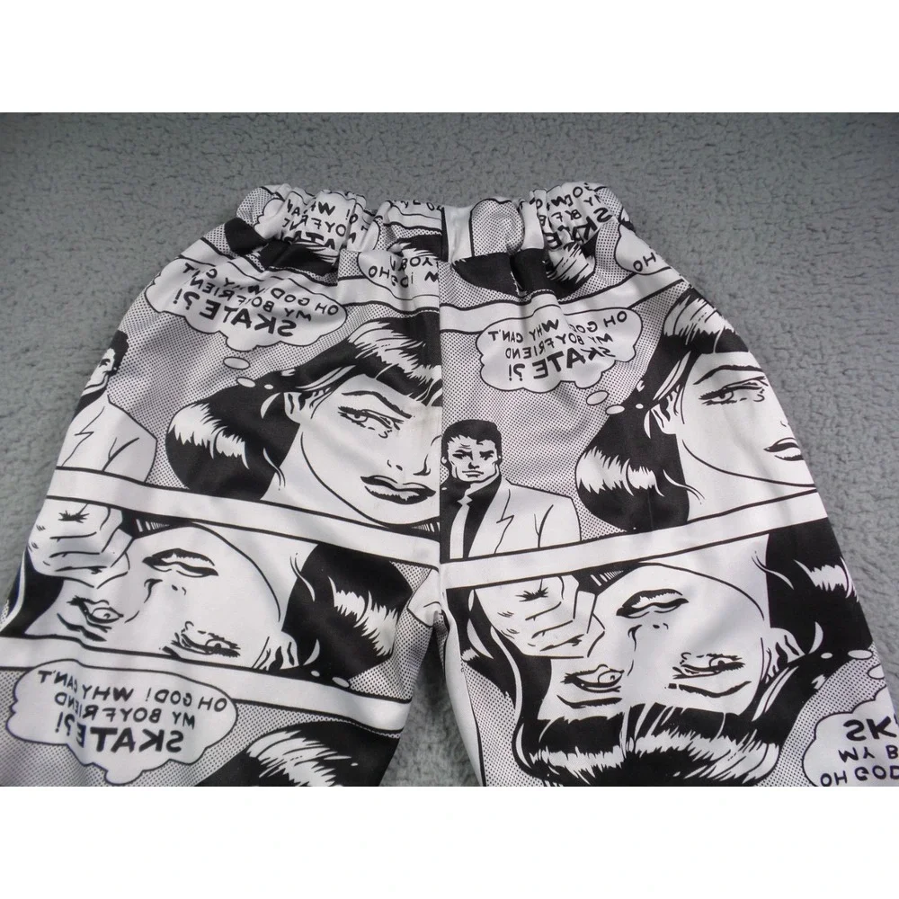 Trasher Magazine Pants Youth XXL 21x26‎ White Elastic Waist All Over Print
